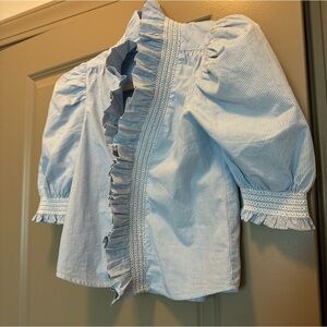 Love the Label Pinstripe Blouse